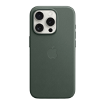 apple finewoven case with magsafe for iphone 15 pro Evergreen front view