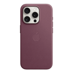 apple finewoven case with magsafe for iphone 15 pro mulberry front view