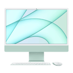 apple imac retina 4 5k display m1 chip with 8 core cpu and 8 core gpu mac os mgpk3hn a Green 8gb ram 256gb ssd Front Side view