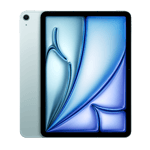 apple ipad air with apple m2 chip 11 inch wifi cellular blue 128gb front view model viwe