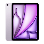 apple ipad air with apple m2 chip 11 inch wifi cellular purple 128gb front view model view