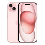 apple iphone 15 plus pink 256gb front back view