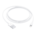 apple muqw3zm a lightning to usb 1m cable white front view