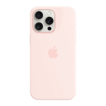 apple silicone case with magsafe for iphone 15 pro max light pink 02