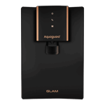 aquaguard glam ro uv taste adjuster copper water purifier gwpdagrum03b00 6 2 l black front view