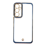 arrow space chrome case for samsung galaxy a55 5g blue front view