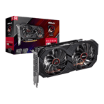 asrock amd radeon rx570 8gb gddr5 1270mhz phantom gaming elite graphics card black 04