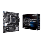 asus prime a520m k amd am4 micro atx gaming motherboard black front vieww