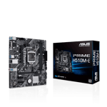 asus prime h510m e intel matx 2 with ddr4 motherboard black front back view