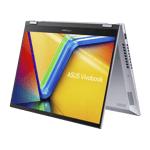 asus vivobook s14 flip intel core i5 13th gen windows 11 home 2 in 1 laptop tp3402vao lz612ws cool silver 16gb 512gb Front view