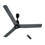 atomberg aris contour smart bldc motor with remote 1200 mm ceiling fan regent grey Front view