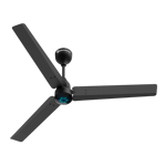 atomberg renesa 1200 mm ceiling fan midnight black front view