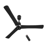 atomberg renesa elite bldc motor with remote 1200 mm ceiling fan midnight black front view