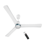 atomberg renesa elite bldc motor with remote 1200 mm ceiling fan snow White front view
