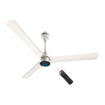 atomberg renesa smart bldc motor with remote 1200 mm ceiling fan pearl white front view