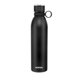 borosil jupiter 1000 ml water bottle black front view