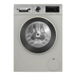 bosch 9 0kg fully automatic front load washing machine series 8 wga2440xin silver inox front view