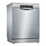 bosch serie 4 14 place settings dishwasher silver sms46ki03i front view