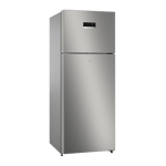 bosch series 4 243 l frost free double door 3 star refrigerator ctc27s031i sparky steel front view