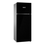 bosch series 4 334 l frost free double door 2 star refrigerator ctc35k22ni black front view