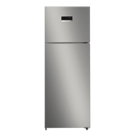 bosch series 4 334 l frost free double door 2 star refrigerator ctc35s02ni shiny silverFront side view