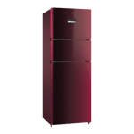 bosch series 4 364 l frost free triple door refrigerator cmc36wt5ni candy red front view