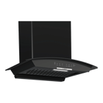 bosch series 4 dwa68ij60i wall mounted chimney black front view