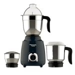 butterfly pestle 750w mixer grinder 3 jars grey front side view