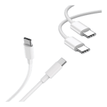 conekt 65w pd type c to type c cable white front view