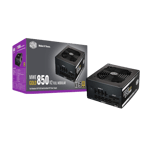 cooler master mwe850 80 plus gold fully certified 850 watts power supply black front vieww