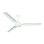 crompton high speed 1200 mm ceiling fan opel white front view