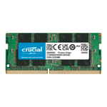 crucial ddr4 3200mhz sodimm single laptop ram 8gb black front view