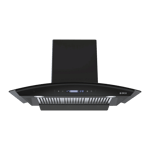 elica bldc bfcg 903 hac ltw ms nero wall mounted chimney black front view