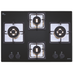 elica ind flexi fb 470 dx dfs 4 burner hob black Front view