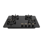 faber experia ht 704 alu ai 4 hob black Front View
