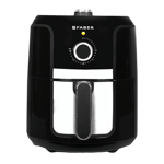 faber faf 4 0l ms bk 1350w air fryer black 4 0 l front view