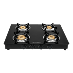 faber style 4bb 4 burner gas stove black front view