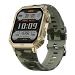 fire boltt commando smartwatch Camo Green Left View