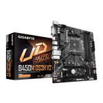 gigabyte b450m ds3h v2 gaming rgb amd atx with am4 gaming motherboard black front view