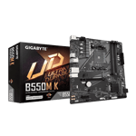 gigabyte b550m k amd matx4 with ddr4 motherboard black Front view