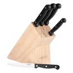 godrej cartini rubberwood block set knife black 04