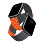 gripp reverser watch strap for apple 45mm grey orange 01