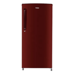 haier 190 l direct cool single door 2 star refrigerator hrd 2101bbr p red mono front view 01