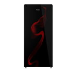 haier 190 l direct cool single door 5 star refrigerator hrd 2105csg p spiral glass front view