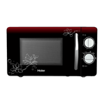 haier 20 l solo microwave oven hil2001mfph black front
