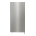 haier 215 l direct cool single door 2 star refrigerator hrd 2353bns p nickel steel front view