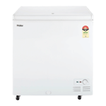 haier 218 l single door deep freezer hfc 230sm5 white front view 01