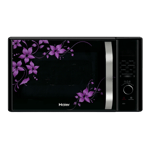 haier 30 l convection microwave oven hil3001cbsh black front side view