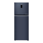 haier 328 l frost free double door 2 star refrigerator hrf 3782blgk p graphite black Front view