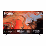 haier 4k ultra hd mini led smart tv h55m80fux 55 inch front view